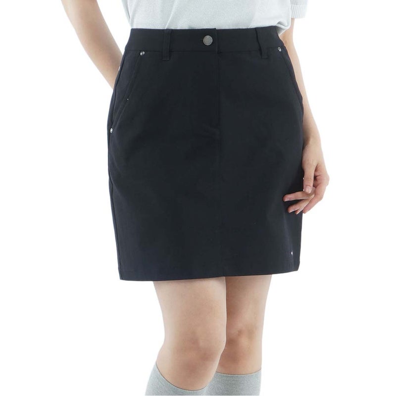 [トミー ヒルフィガー ゴルフ]　TOMMY HILFIGER GOLF　レディース ストレッチツイル タイトスカート　THLA661　ブラック　詳細