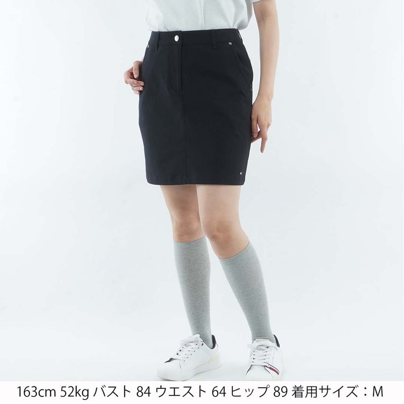 [トミー ヒルフィガー ゴルフ]　TOMMY HILFIGER GOLF　レディース ストレッチツイル タイトスカート　THLA661　ブラック　詳細1