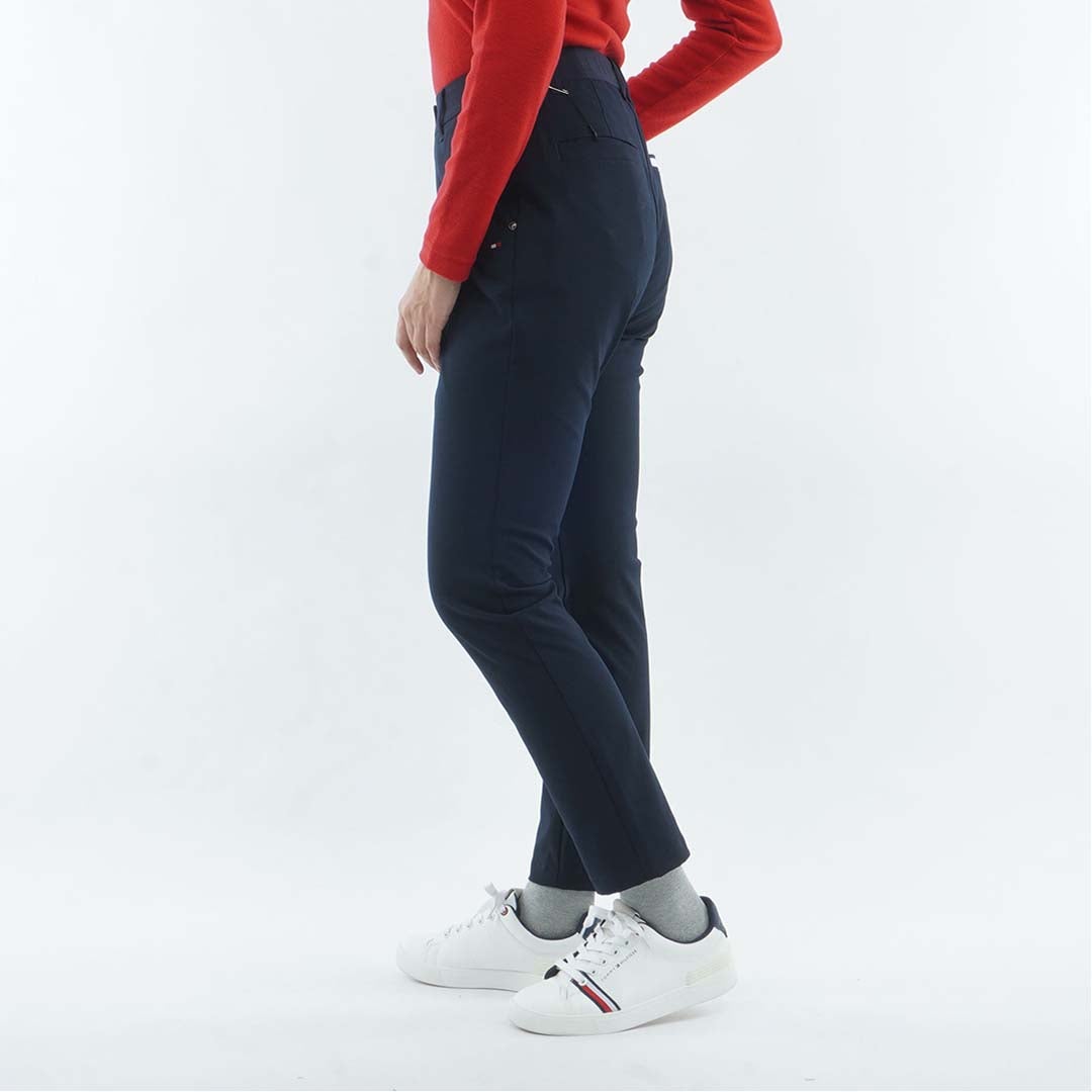 [トミー ヒルフィガー ゴルフ]　TOMMY HILFIGER GOLF　レディース ストレッチツイル 9分丈 パンツ　THLA662　ネイビー　詳細2