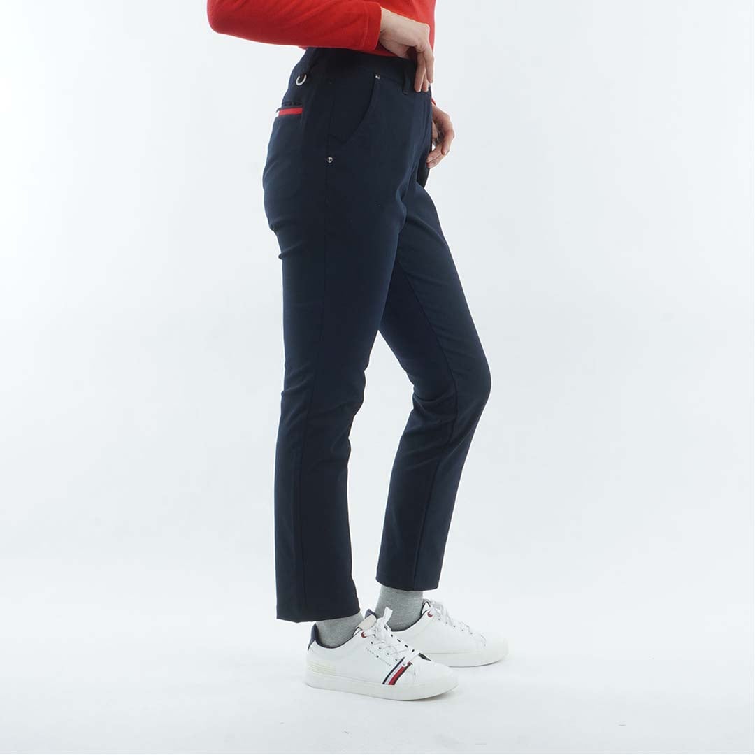[トミー ヒルフィガー ゴルフ]　TOMMY HILFIGER GOLF　レディース ストレッチツイル 9分丈 パンツ　THLA662　ネイビー　詳細4