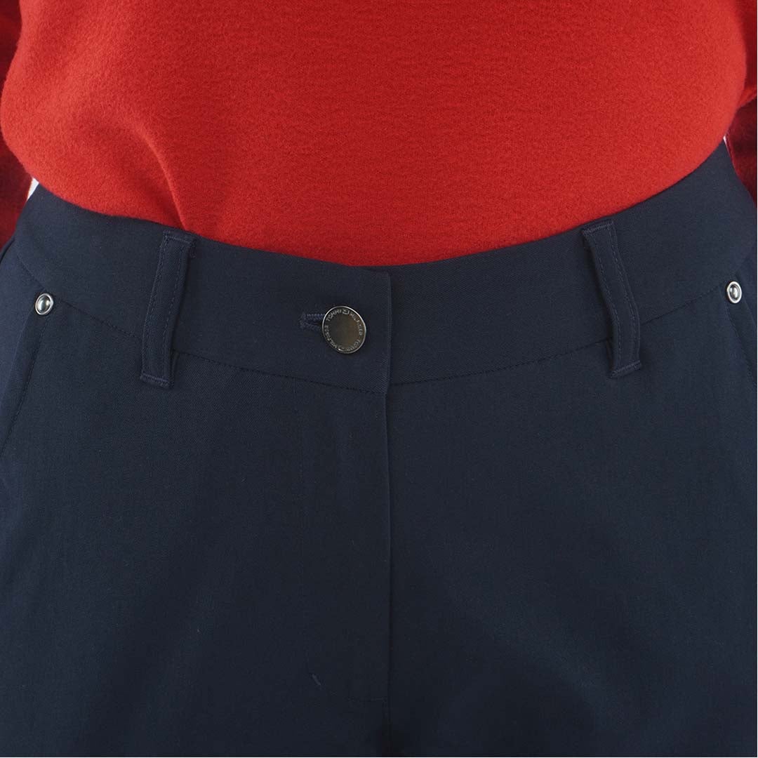[トミー ヒルフィガー ゴルフ]　TOMMY HILFIGER GOLF　レディース ストレッチツイル 9分丈 パンツ　THLA662　ネイビー　詳細5