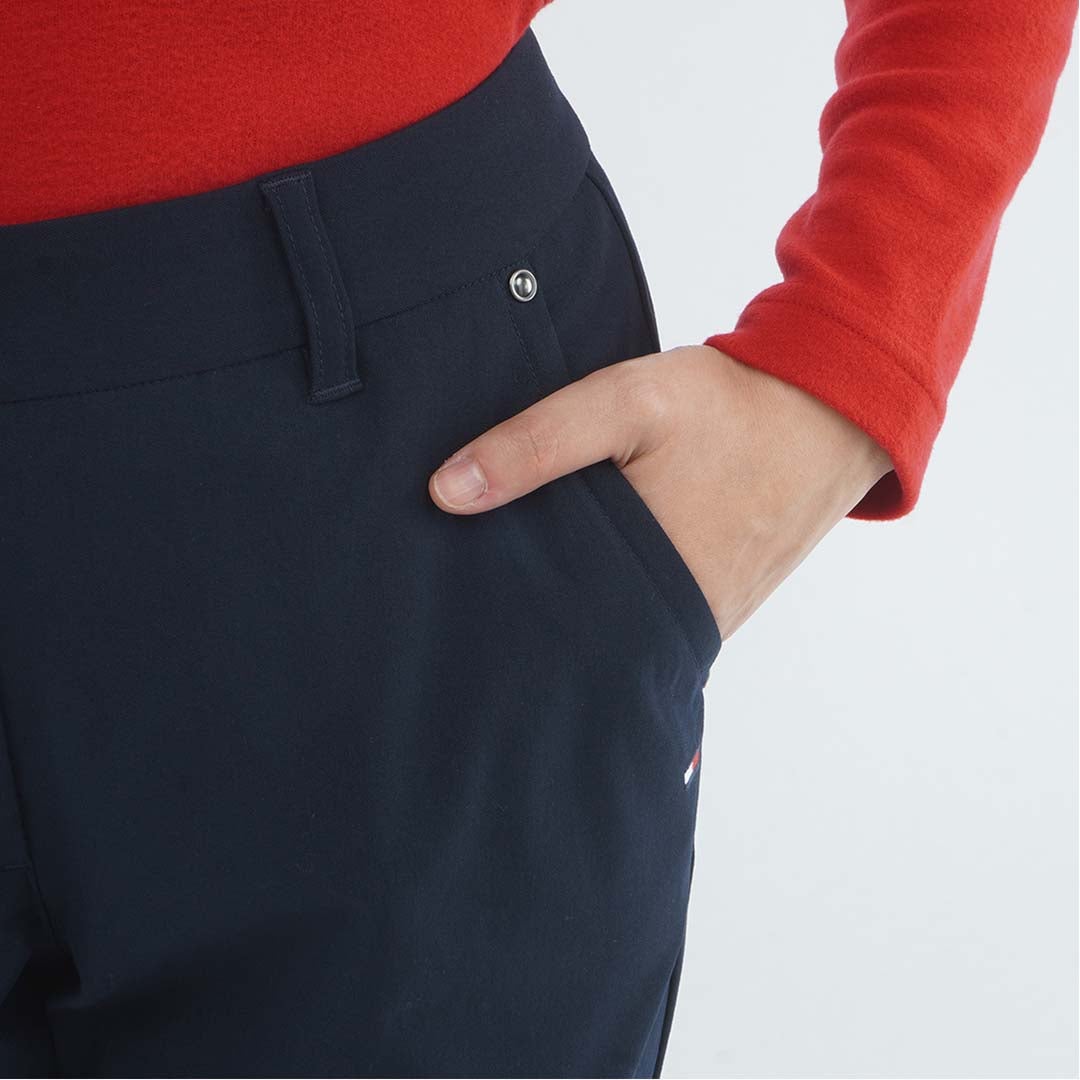 [トミー ヒルフィガー ゴルフ]　TOMMY HILFIGER GOLF　レディース ストレッチツイル 9分丈 パンツ　THLA662　ネイビー　詳細6
