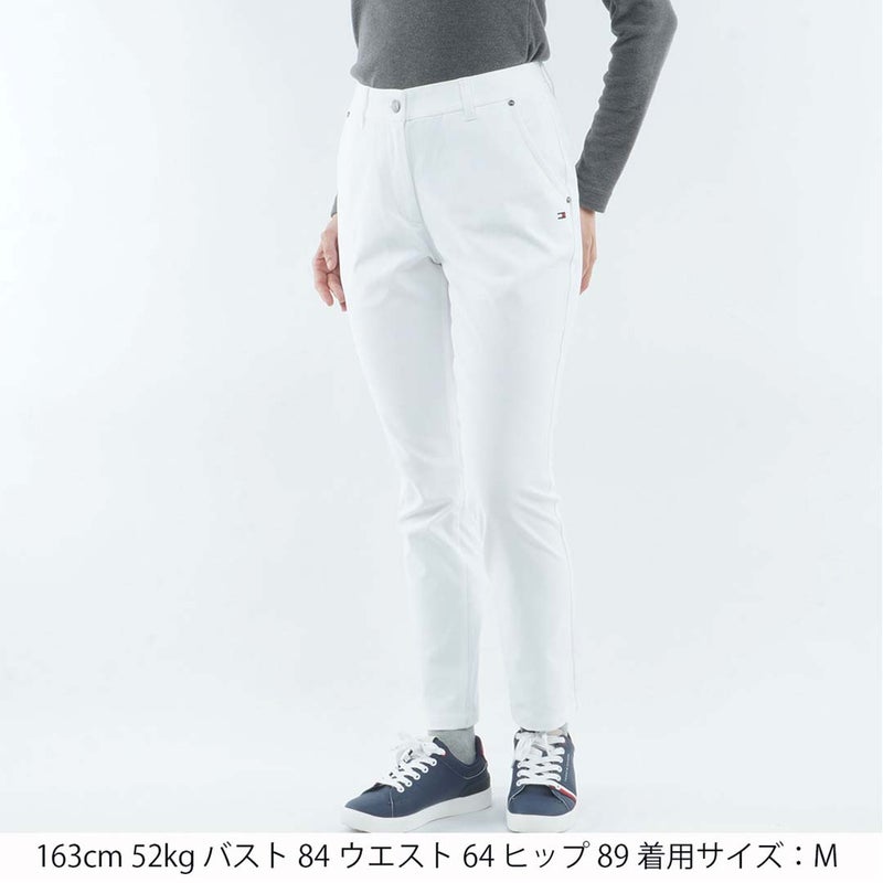 [トミー ヒルフィガー ゴルフ]　TOMMY HILFIGER GOLF　レディース ストレッチツイル 9分丈 パンツ　THLA662　ホワイト　詳細1