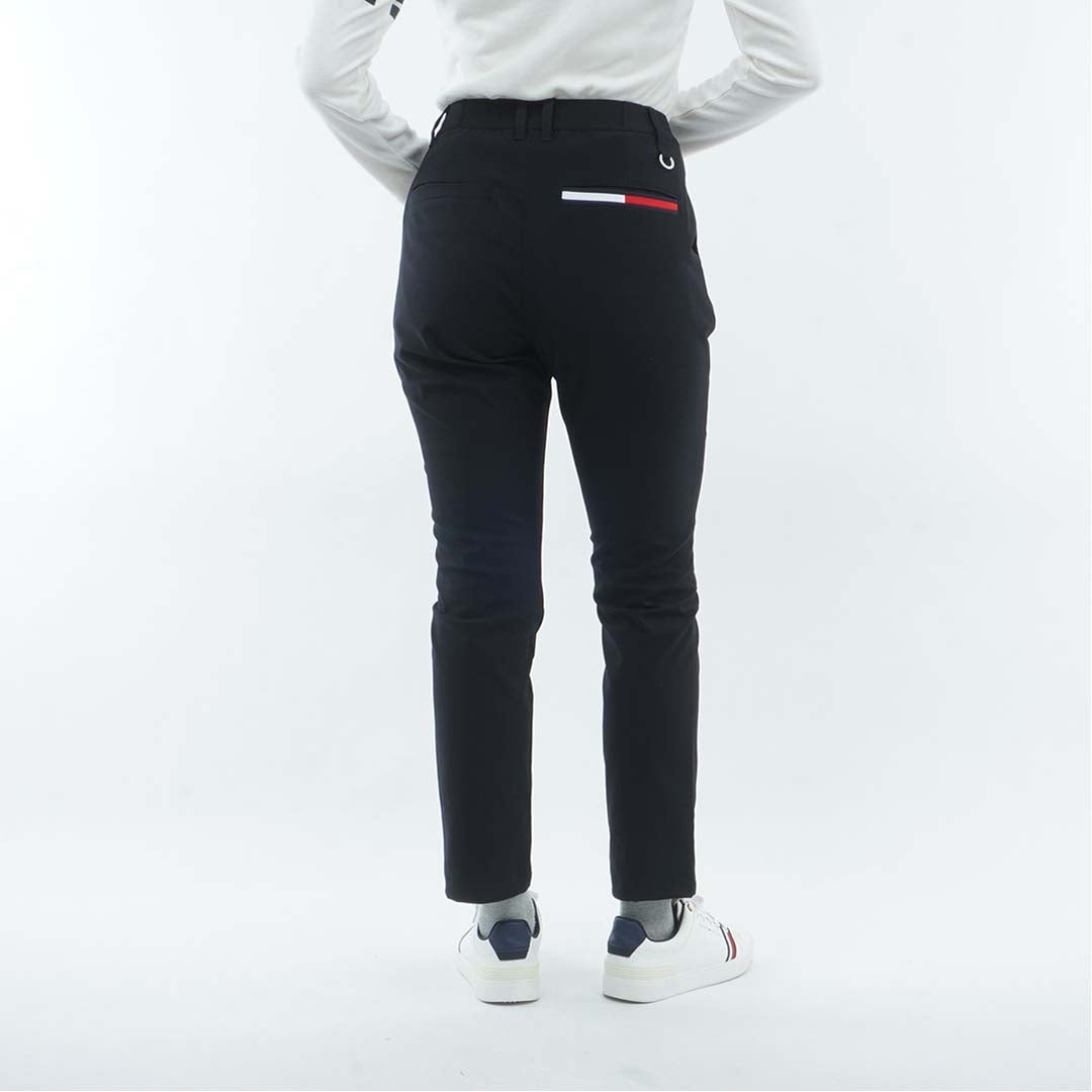 [トミー ヒルフィガー ゴルフ]　TOMMY HILFIGER GOLF　レディース ストレッチツイル 9分丈 パンツ　THLA662　ブラック　詳細2