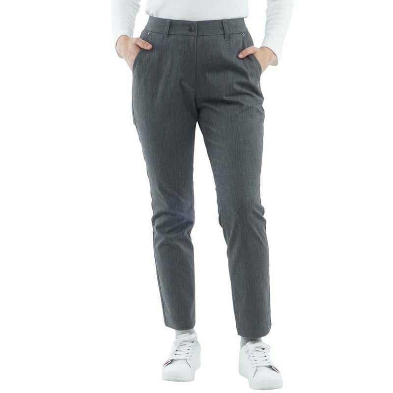 [トミー ヒルフィガー ゴルフ]　TOMMY HILFIGER GOLF　レディース ストレッチツイル 9分丈 パンツ　THLA662　グレー　詳細