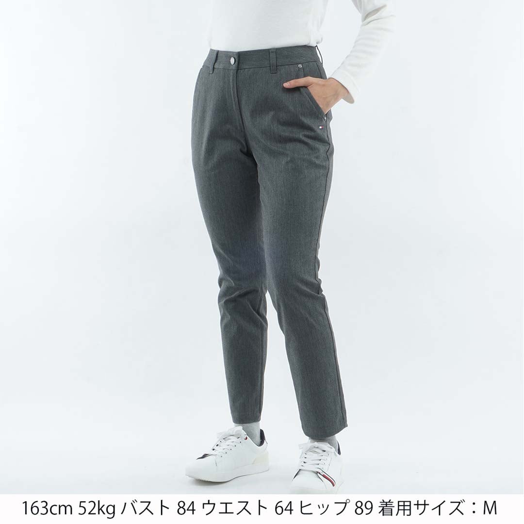 [トミー ヒルフィガー ゴルフ]　TOMMY HILFIGER GOLF　レディース ストレッチツイル 9分丈 パンツ　THLA662　グレー　詳細1