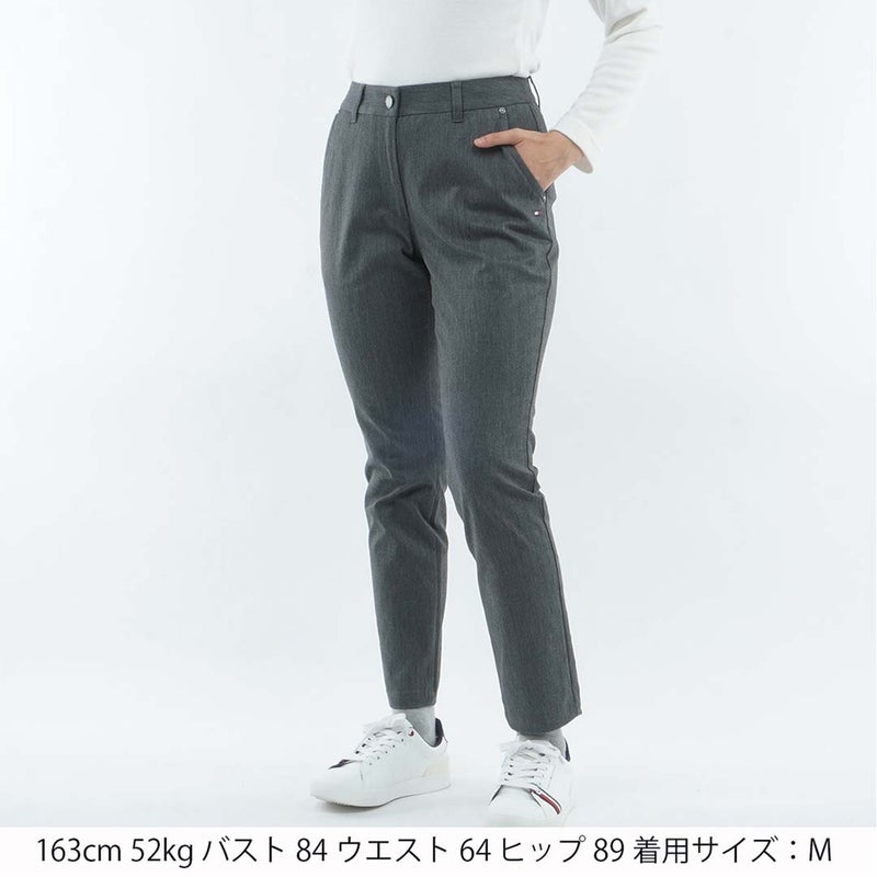 [トミー ヒルフィガー ゴルフ]　TOMMY HILFIGER GOLF　レディース ストレッチツイル 9分丈 パンツ　THLA662　グレー　詳細1