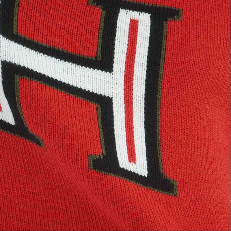 [トミー ヒルフィガー ゴルフ] TOMMY HILFIGER GOLF レディース レタリング クルーネックニット  THLA663 レッド　詳細7