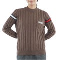 [トミー ヒルフィガー ゴルフ] TOMMY HILFIGER GOLF レディース 撥水 ケーブル柄 ボトルネックニット  THLA664 モカ　詳細
