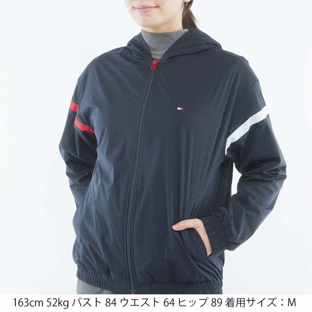 [トミー ヒルフィガー ゴルフ]　TOMMY HILFIGER GOLF　レディース トリコ ウインドジャケット　THLA665　ネイビー　詳細1