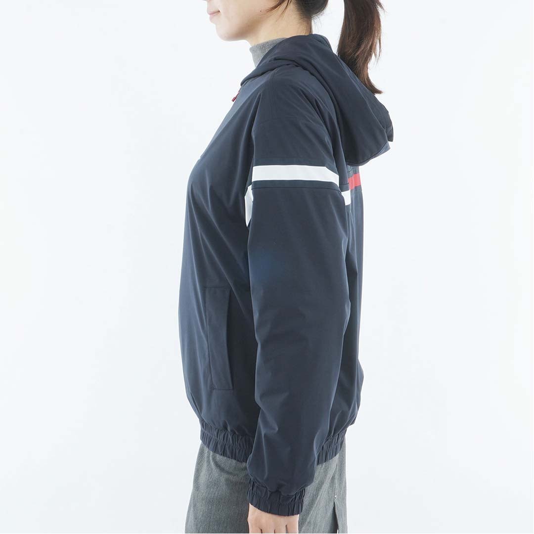 [トミー ヒルフィガー ゴルフ]　TOMMY HILFIGER GOLF　レディース トリコ ウインドジャケット　THLA665　ネイビー　詳細2