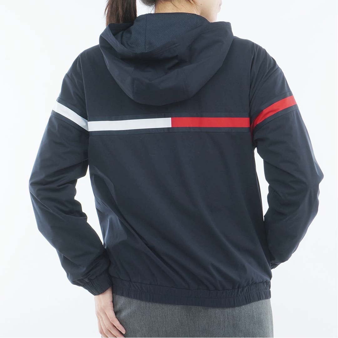 [トミー ヒルフィガー ゴルフ]　TOMMY HILFIGER GOLF　レディース トリコ ウインドジャケット　THLA665　ネイビー　詳細3