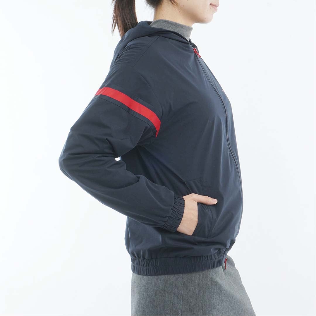 [トミー ヒルフィガー ゴルフ]　TOMMY HILFIGER GOLF　レディース トリコ ウインドジャケット　THLA665　ネイビー　詳細4
