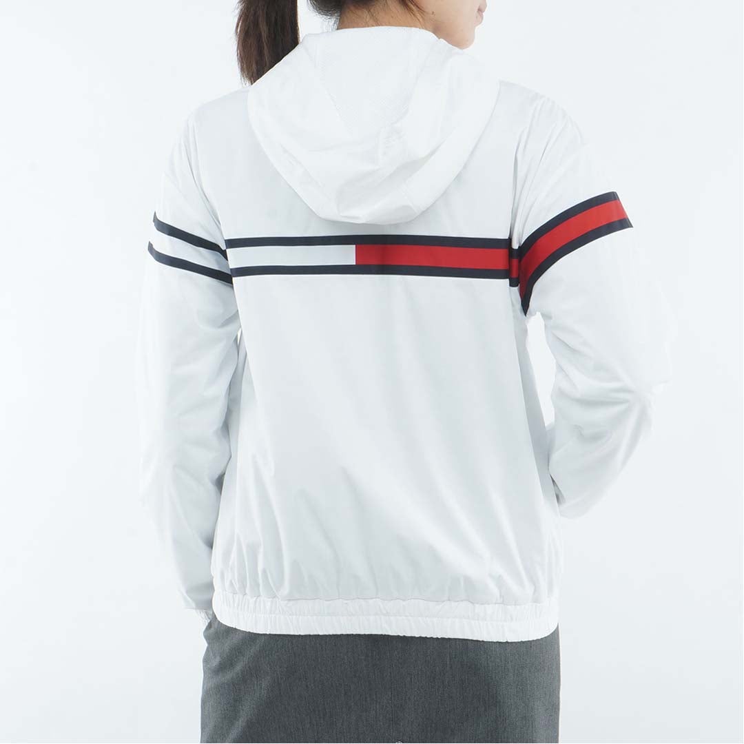 [トミー ヒルフィガー ゴルフ]　TOMMY HILFIGER GOLF　レディース トリコ ウインドジャケット　THLA665　ホワイト　詳細2