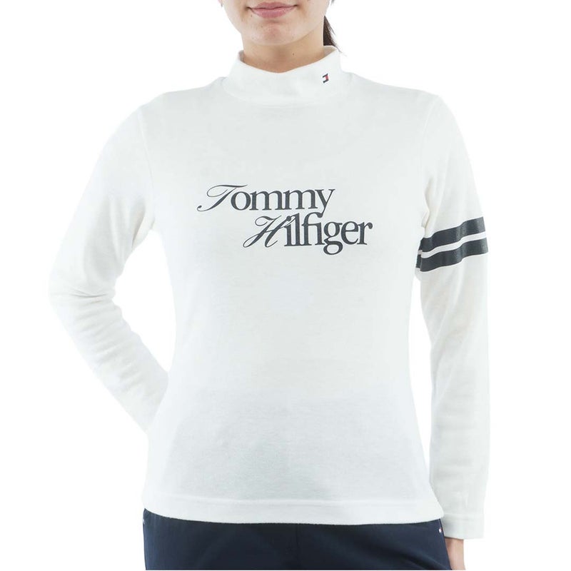 [トミー ヒルフィガー ゴルフ]TOMMY HILFIGER GOLF　レディース 長袖 ニーラインモックシャツ　ホワイト　THLA670　詳細