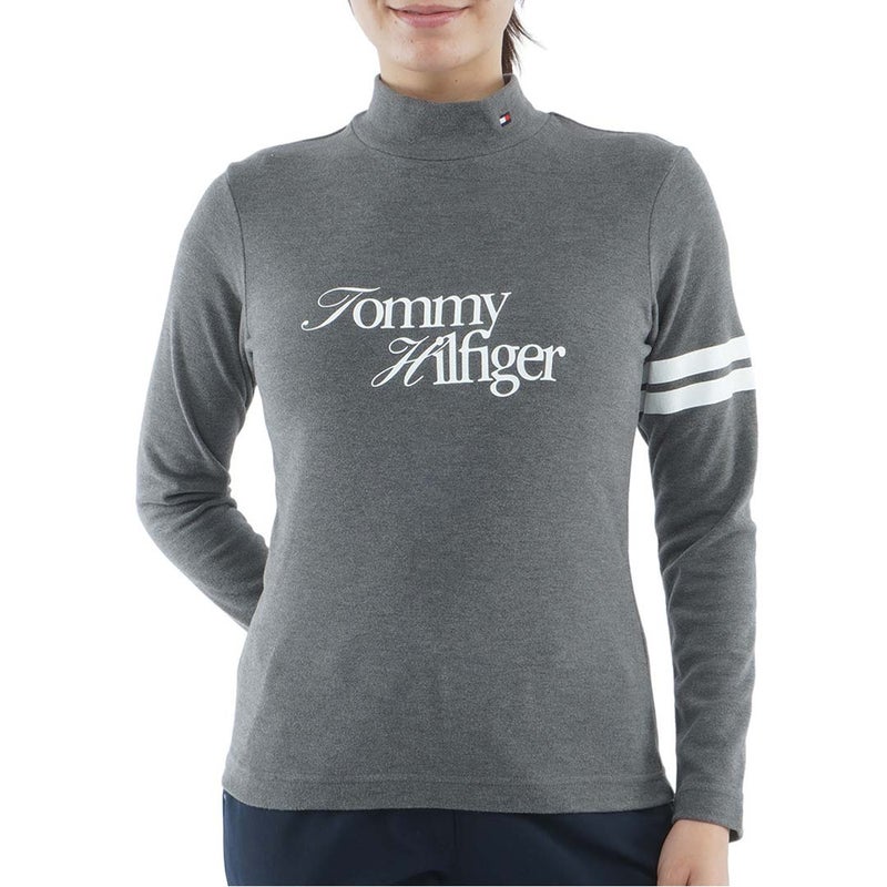 [トミー ヒルフィガー ゴルフ]TOMMY HILFIGER GOLF　レディース 長袖 ニーラインモックシャツ　グレー　THLA670　詳細
