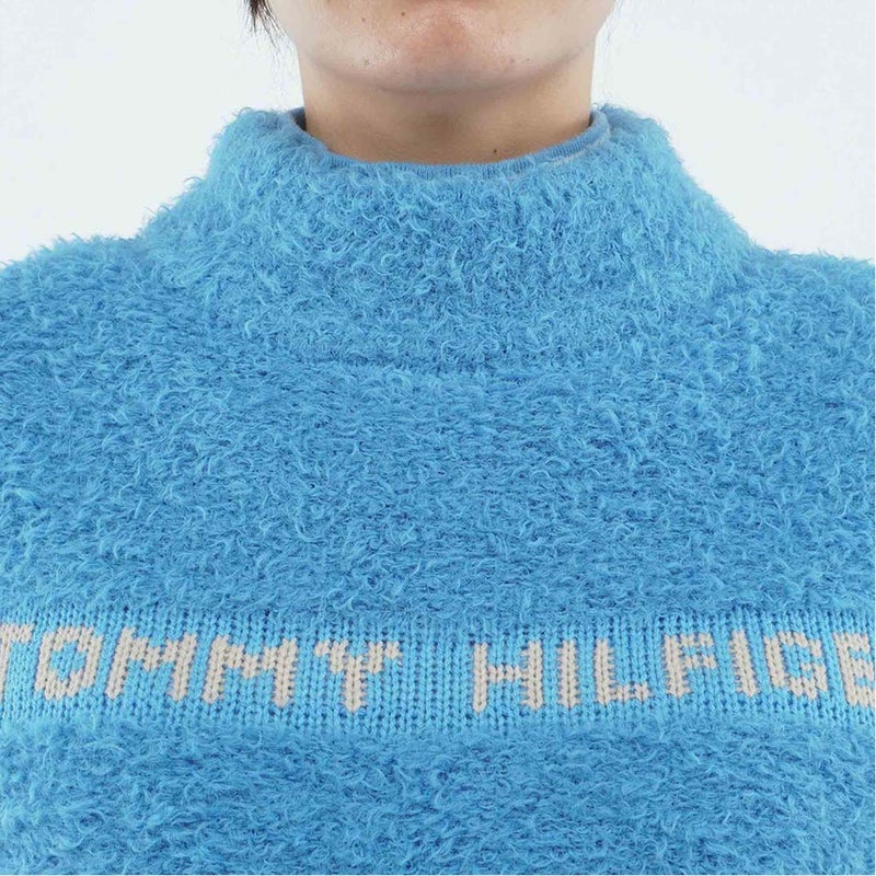 [トミー ヒルフィガー ゴルフ]TOMMY HILFIGER GOLF　レディース フェザー ニットベスト　アイスブルー　THLA672　詳細5
