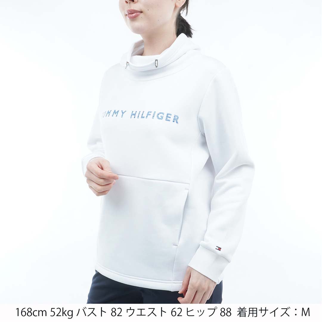 [トミー ヒルフィガー ゴルフ]TOMMY HILFIGER GOLF　レディース 裏起毛フリース スウェット　ホワイト　THLA672　詳細1