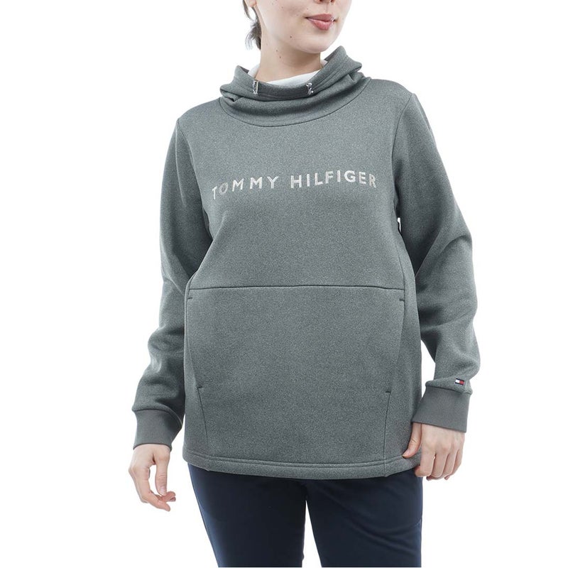 [トミー ヒルフィガー ゴルフ]TOMMY HILFIGER GOLF　レディース 裏起毛フリース スウェット　グレー　THLA672　詳細