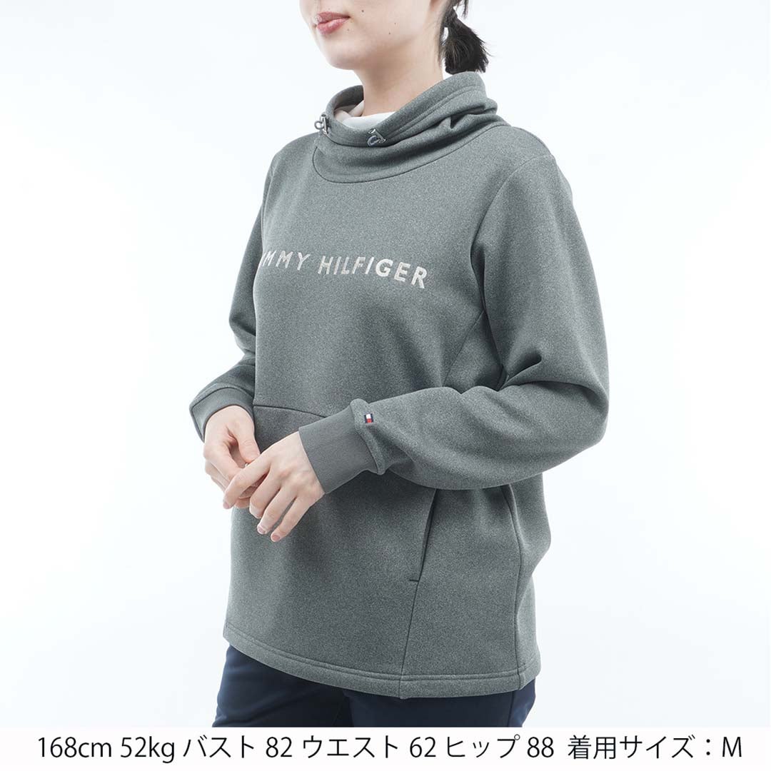 [トミー ヒルフィガー ゴルフ]TOMMY HILFIGER GOLF　レディース 裏起毛フリース スウェット　グレー　THLA672　詳細1