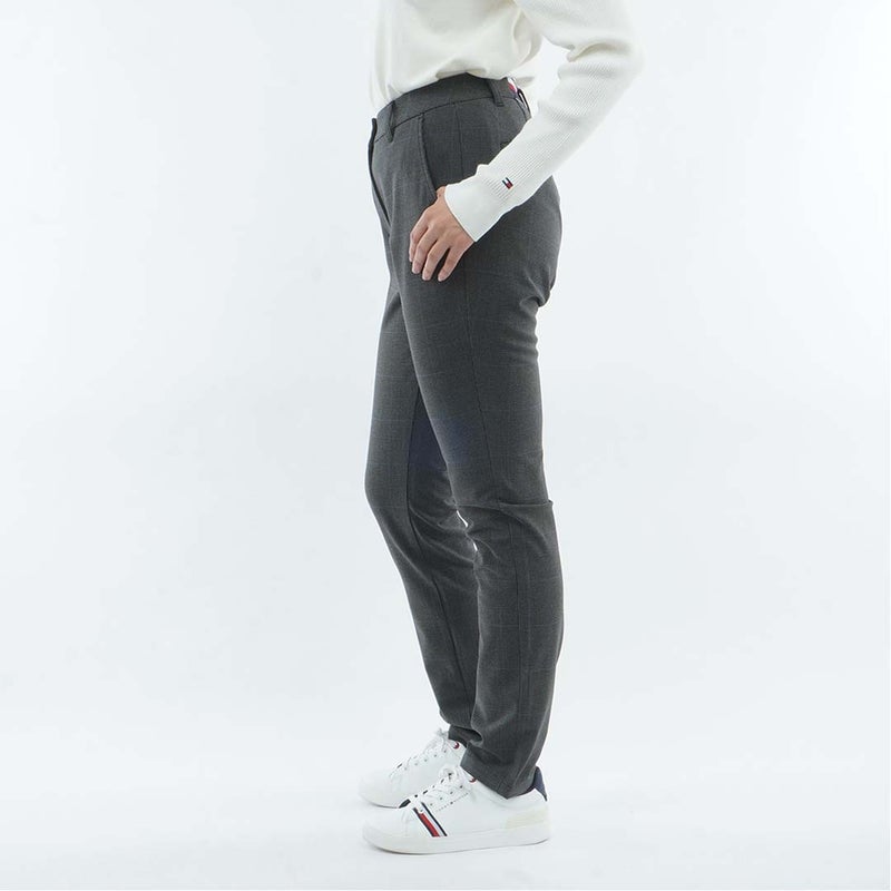 [トミー ヒルフィガー ゴルフ]　TOMMY HILFIGER GOLF　レディース ストレッチツイード ロングパンツ　THLA674　グレー　詳細2