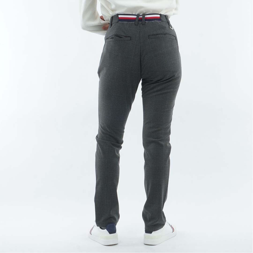 [トミー ヒルフィガー ゴルフ]　TOMMY HILFIGER GOLF　レディース ストレッチツイード ロングパンツ　THLA674　グレー　詳細3