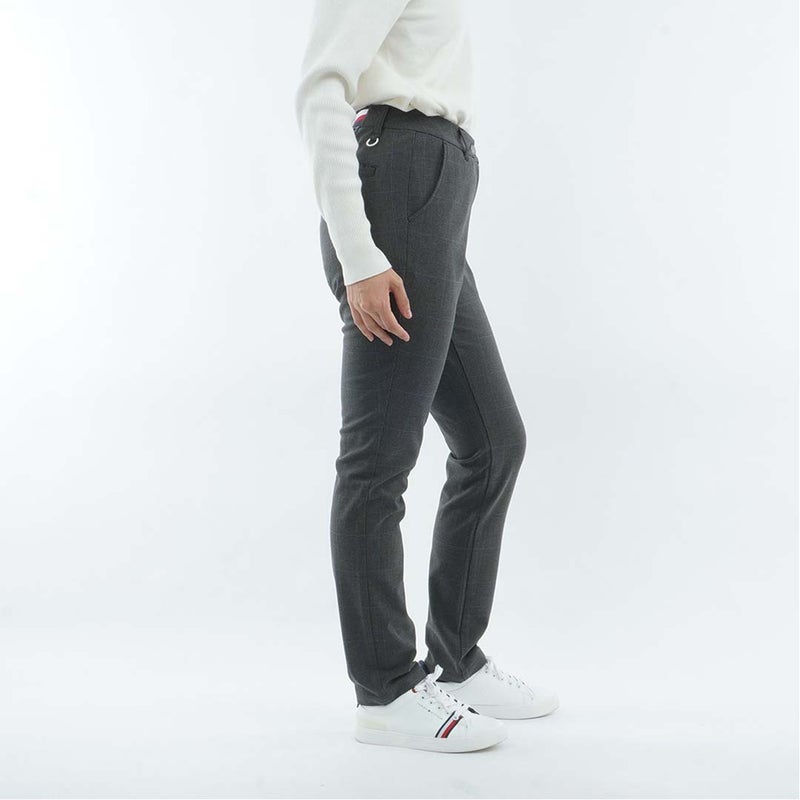 [トミー ヒルフィガー ゴルフ]　TOMMY HILFIGER GOLF　レディース ストレッチツイード ロングパンツ　THLA674　グレー　詳細4