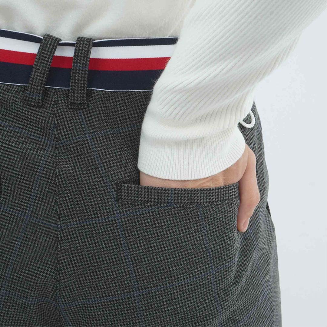 [トミー ヒルフィガー ゴルフ]　TOMMY HILFIGER GOLF　レディース ストレッチツイード ロングパンツ　THLA674　グレー　詳細7