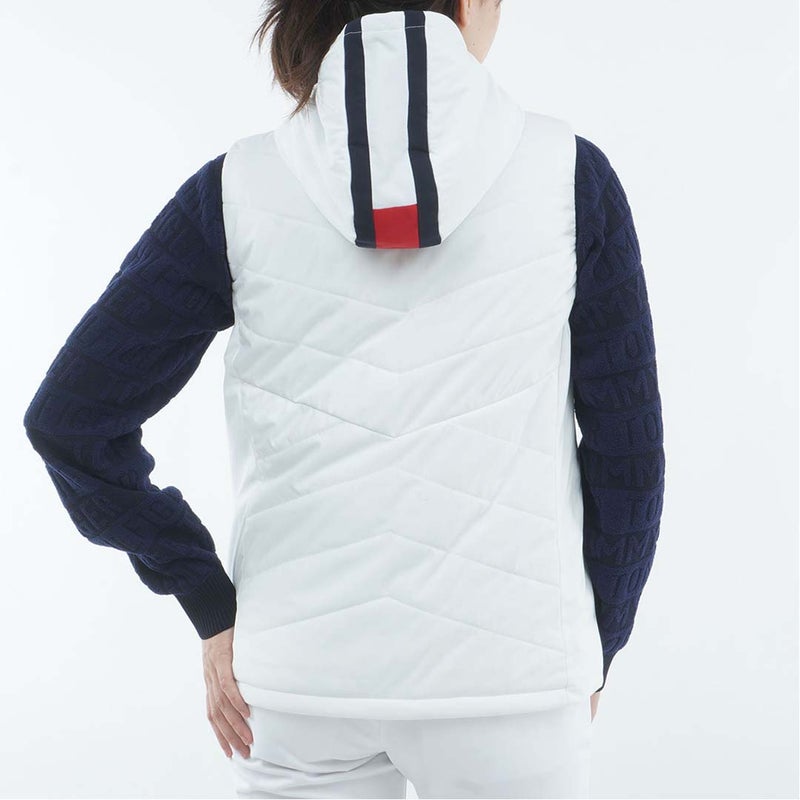 [トミー ヒルフィガー ゴルフ]TOMMY HILFIGER GOLF レディース 中綿キルト ベスト THLA675 ホワイト　詳細3