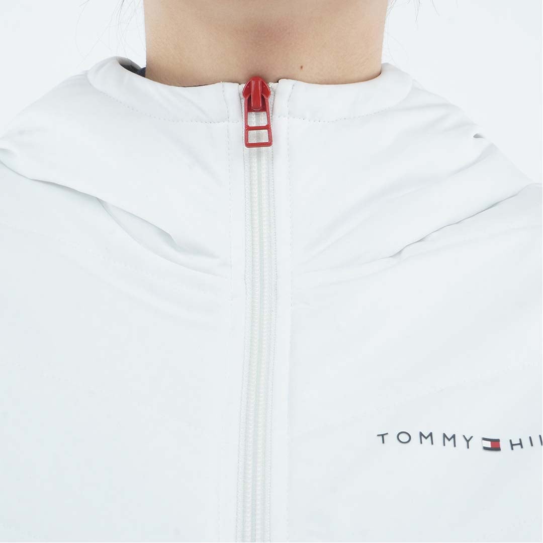  [トミー ヒルフィガー ゴルフ]TOMMY HILFIGER GOLF レディース 中綿キルト ベスト THLA675 ホワイト　詳細5