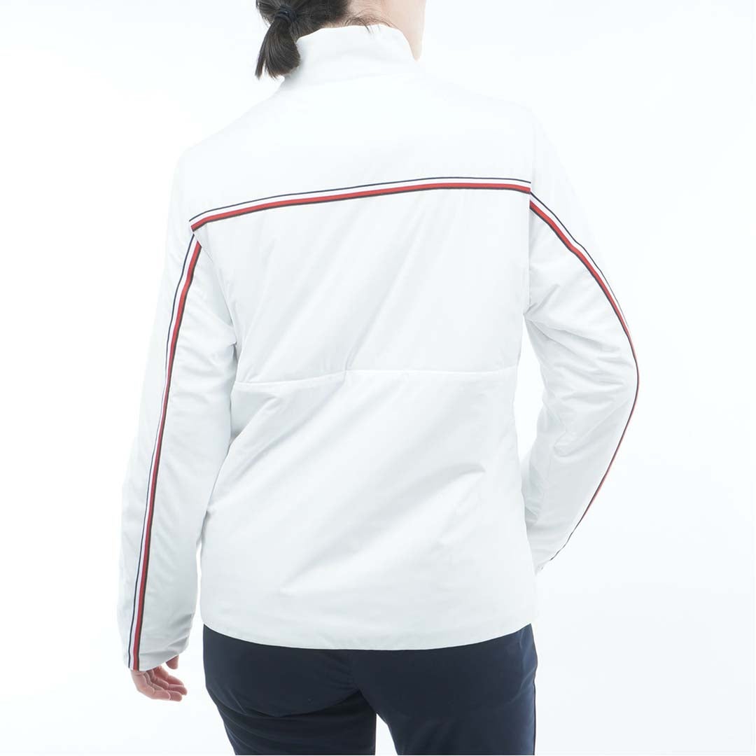  [トミー ヒルフィガー ゴルフ]TOMMY HILFIGER GOLF レディース アクションプリーツ 中綿ジャケット THLA676 ホワイト　詳細3