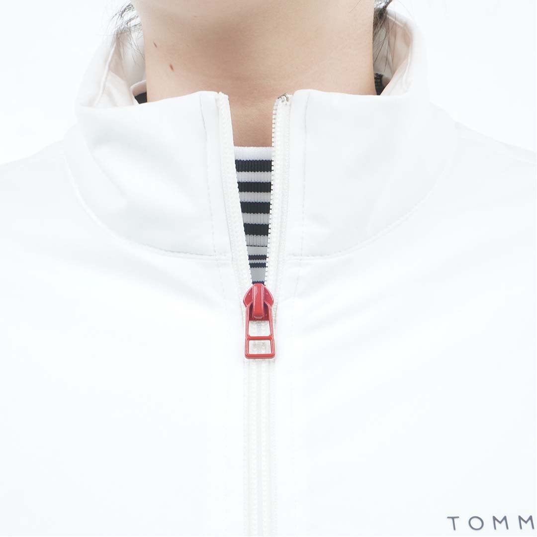  [トミー ヒルフィガー ゴルフ]TOMMY HILFIGER GOLF レディース アクションプリーツ 中綿ジャケット THLA676 ホワイト　詳細6