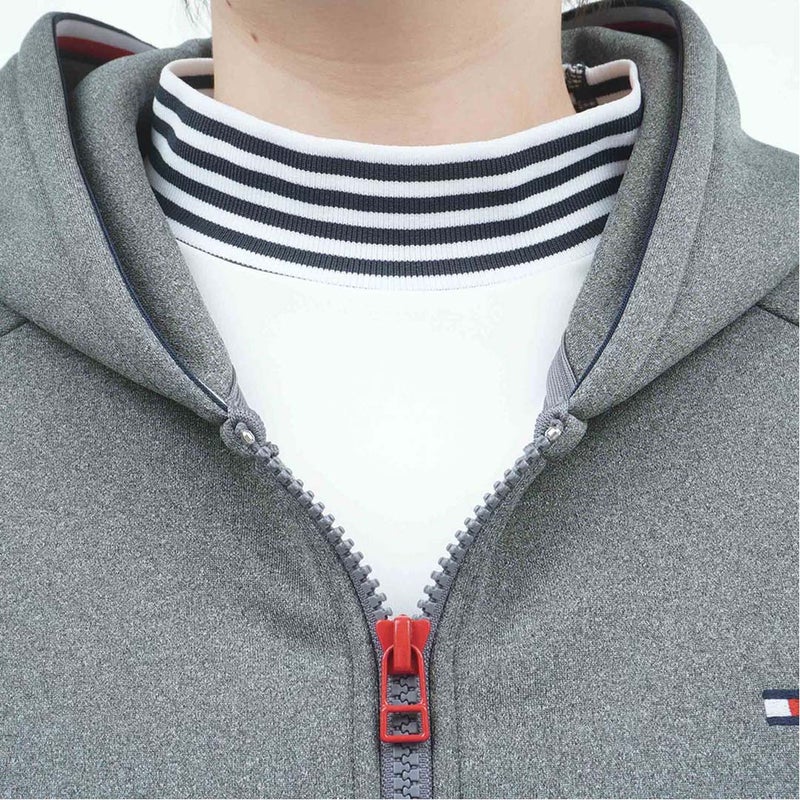[トミー ヒルフィガー ゴルフ]TOMMY HILFIGER GOLF　レディース 裏起毛フリース パーカージャケット　グレー　THLA677　詳細8