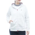 [トミー ヒルフィガー ゴルフ]TOMMY HILFIGER GOLF　レディース 裏起毛フリース パーカージャケット　ホワイト　THLA677　詳細