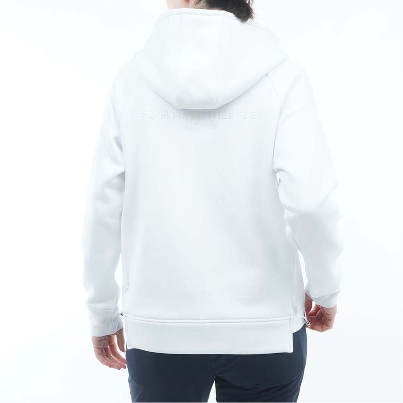 [トミー ヒルフィガー ゴルフ]TOMMY HILFIGER GOLF　レディース 裏起毛フリース パーカージャケット　ホワイト　THLA677　詳細2