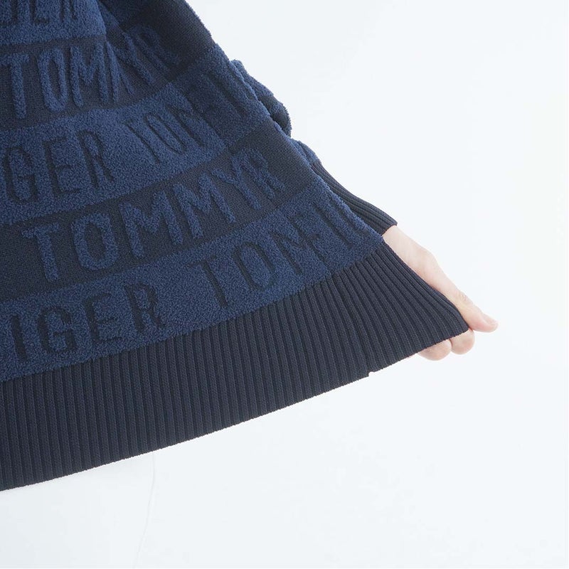 [トミー ヒルフィガー ゴルフ]TOMMY HILFIGER GOLF　レディース ロゴボーダー ハイネックニット　ネイビー　THLA679　詳細6