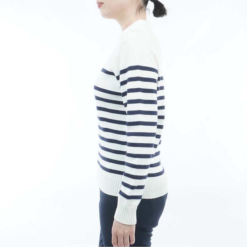 [トミー ヒルフィガー ゴルフ]TOMMY HILFIGER GOLF　レディース ラメモール ボトルネックニット　オフホワイト　THLA680　詳細2