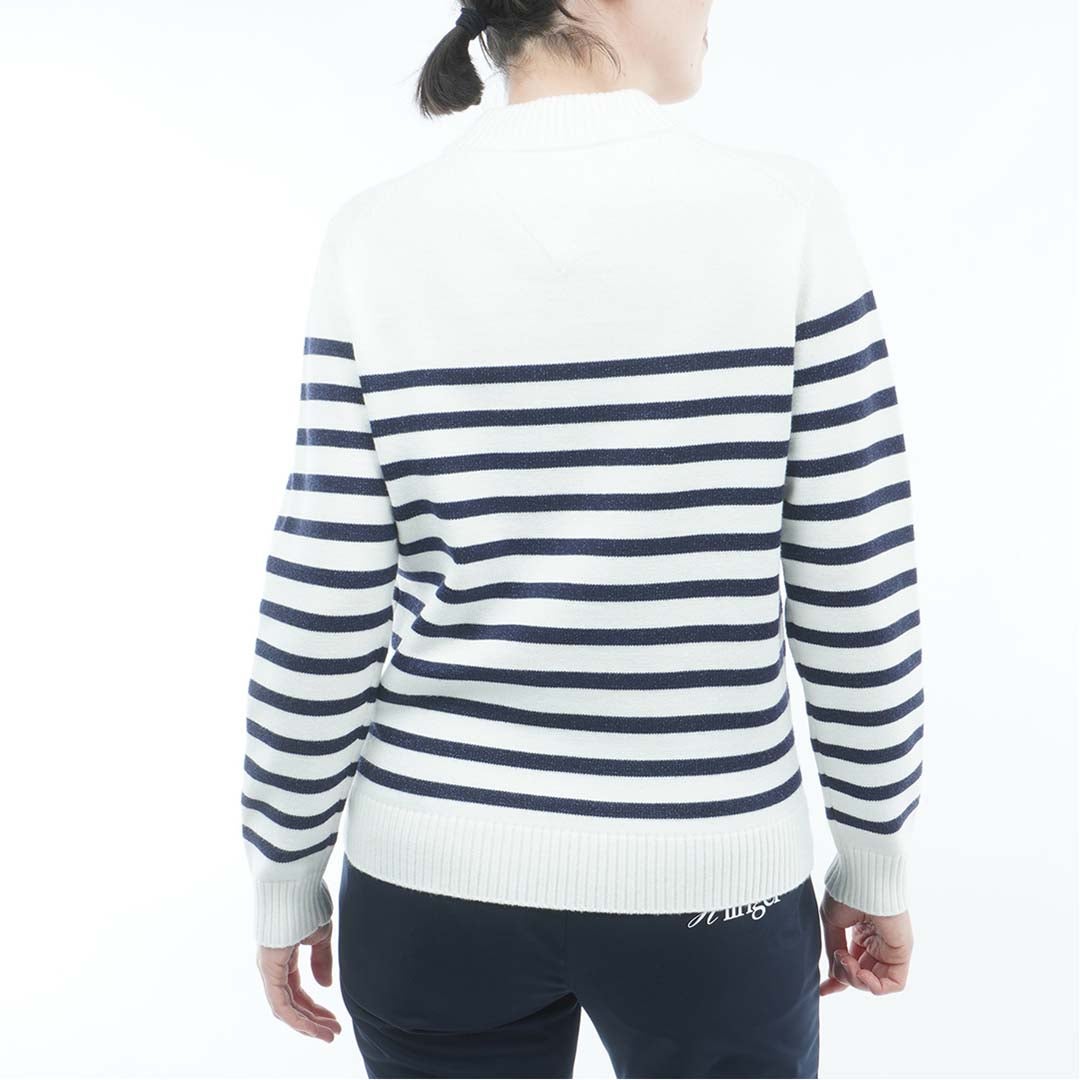 [トミー ヒルフィガー ゴルフ]TOMMY HILFIGER GOLF　レディース ラメモール ボトルネックニット　オフホワイト　THLA680　詳細3