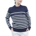 [トミー ヒルフィガー ゴルフ]TOMMY HILFIGER GOLF　レディース ラメモール ボトルネックニット　ネイビー　THLA680　詳細