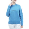 [トミー ヒルフィガー ゴルフ]TOMMY HILFIGER GOLF　レディース ラメモール ボトルネックニット　アイスブルー　THLA680　詳細