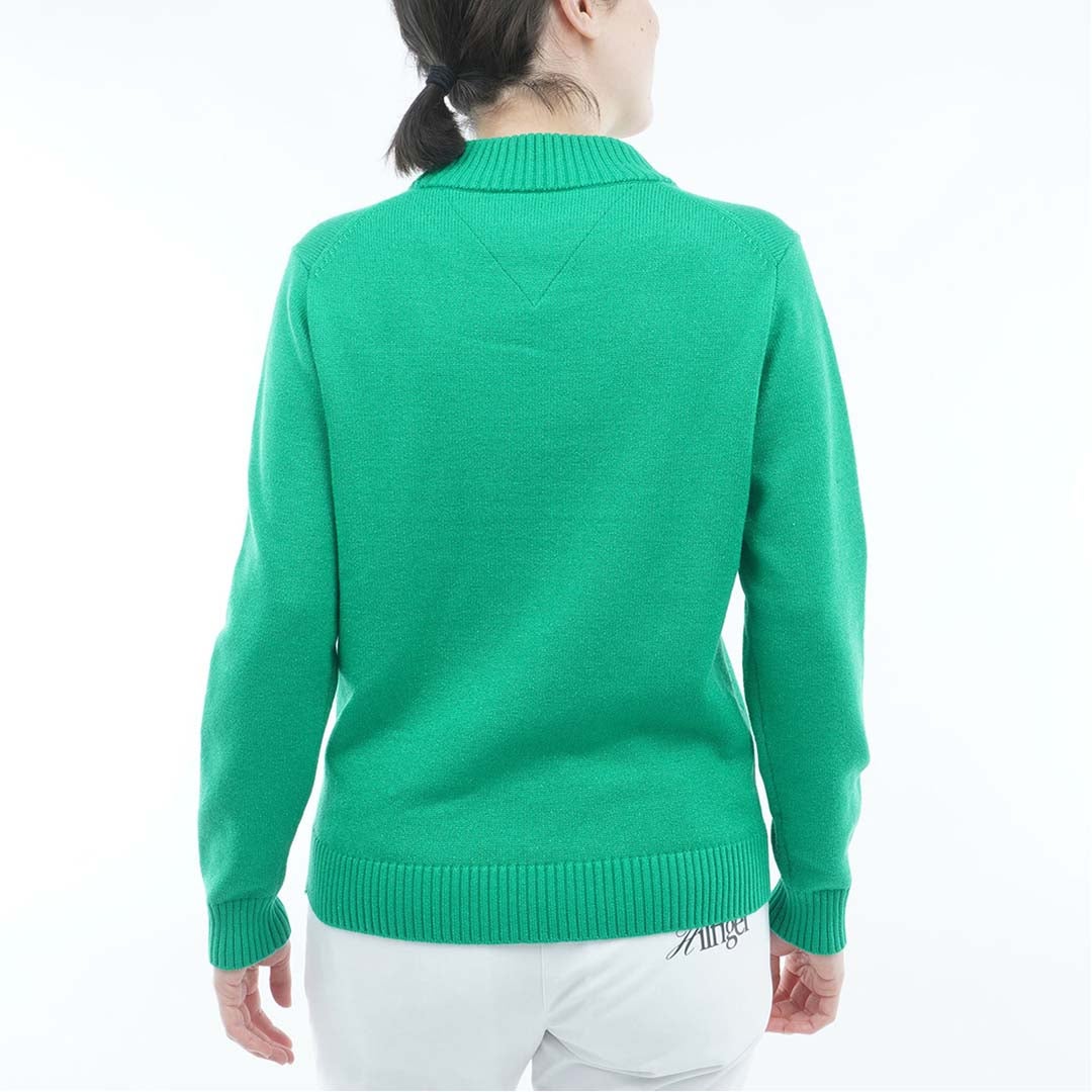 [トミー ヒルフィガー ゴルフ]TOMMY HILFIGER GOLF　レディース ラメモール ボトルネックニット　グリーン　THLA680　詳細2