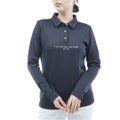 [トミー ヒルフィガー ゴルフ]TOMMY HILFIGER GOLF　レディース スムース裏起毛 長袖ポロシャツ　ネイビー　THLA682　詳細