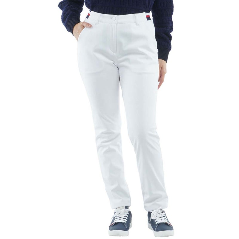  [トミー ヒルフィガー ゴルフ]TOMMY HILFIGER GOLF レディース ボンディング ロングパンツ THLA684 ホワイト　詳細