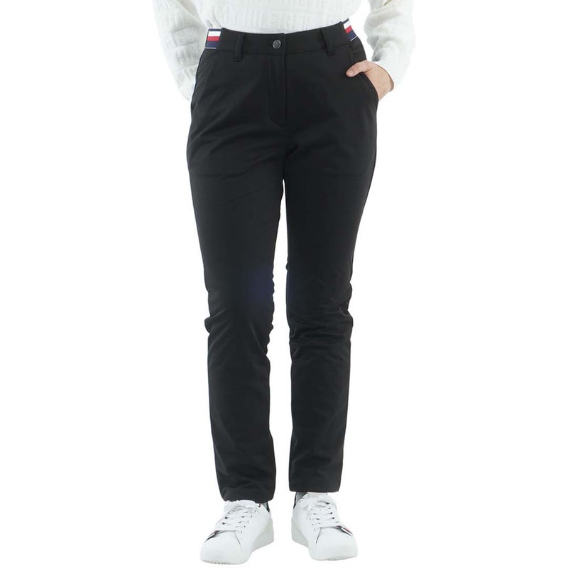  [トミー ヒルフィガー ゴルフ]TOMMY HILFIGER GOLF レディース ボンディング ロングパンツ THLA684 ブラック　詳細