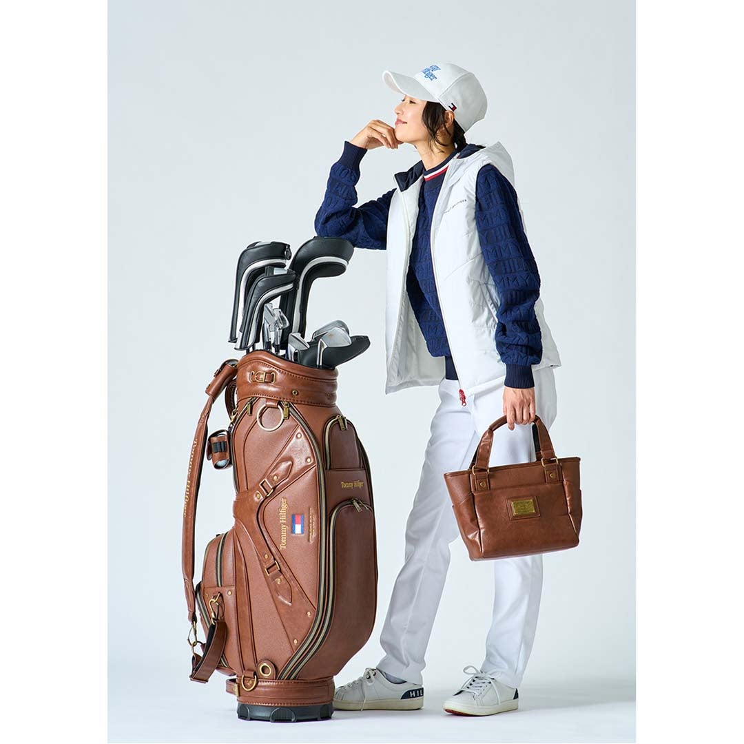  [トミー ヒルフィガー ゴルフ]TOMMY HILFIGER GOLF レディース ボンディング ロングパンツ THLA684 詳細1