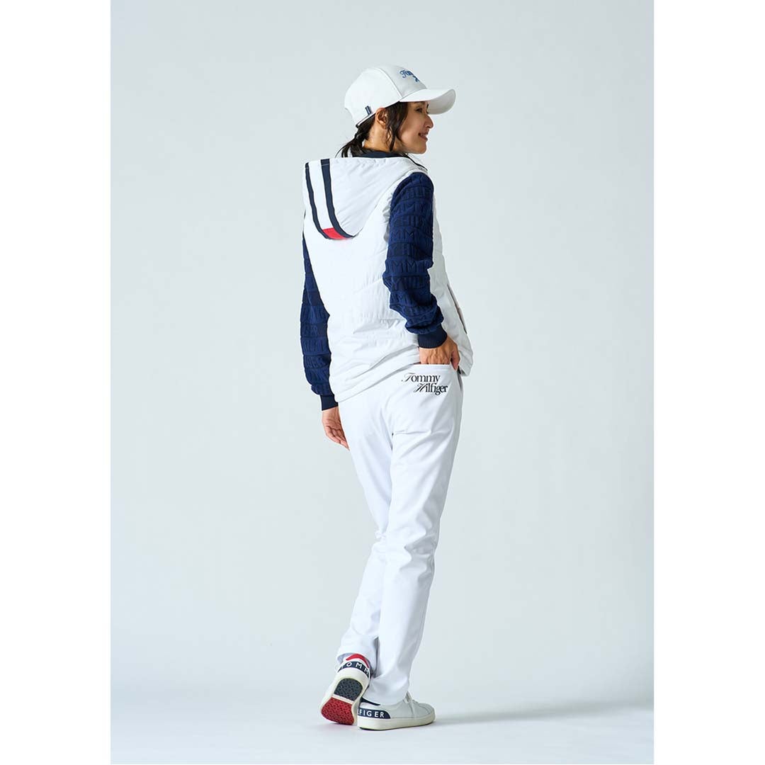  [トミー ヒルフィガー ゴルフ]TOMMY HILFIGER GOLF レディース ボンディング ロングパンツ THLA684 詳細2