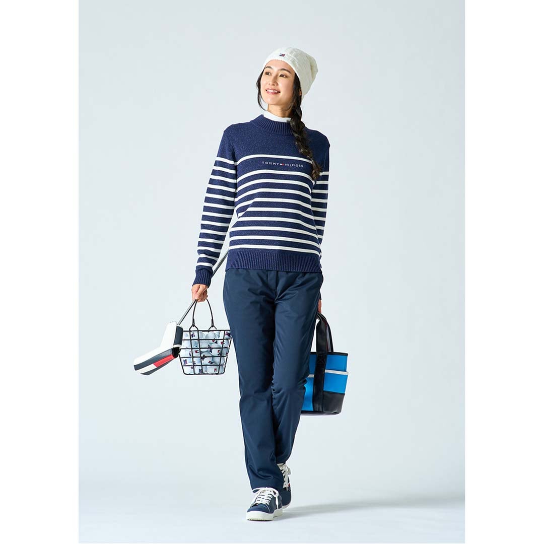  [トミー ヒルフィガー ゴルフ]TOMMY HILFIGER GOLF レディース ボンディング ロングパンツ THLA684 詳細3