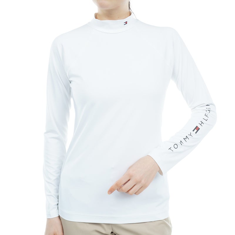[トミー ヒルフィガー ゴルフ] TOMMY HILFIGER GOLF レディース モックネック インナーシャツ　THLA685　ホワイト　詳細
