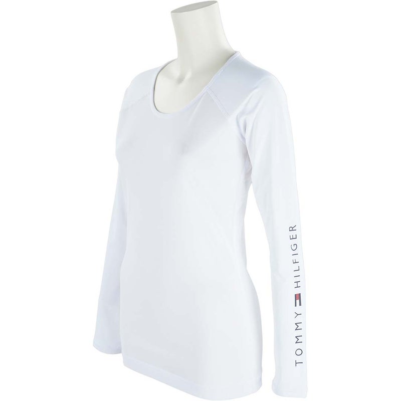 [トミー ヒルフィガー ゴルフ]TOMMY HILFIGER GOLF　レディース Uネック インナーシャツ　ホワイト　THLA686　詳細1