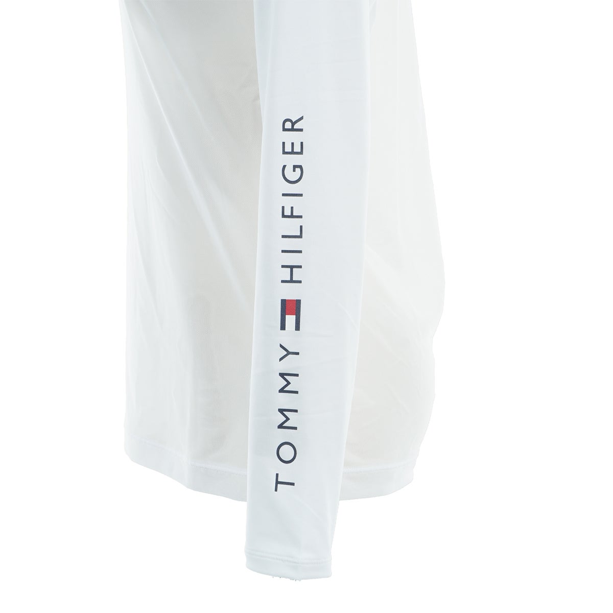 【吉田優利プロ着用（衿高6cm）】[トミー ヒルフィガー ゴルフ] TOMMY HILFIGER GOLF レディース モックネック メッシュインナーシャツ　THLA687　ホワイト　詳細3
